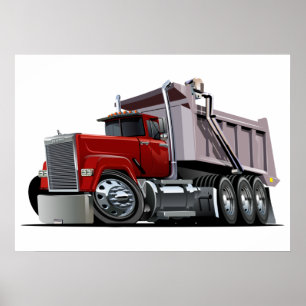 Affiche de camion de dessin
