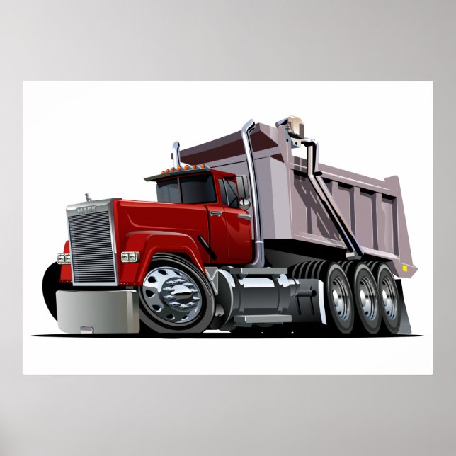 Affiche de camion de dessin (Devant)