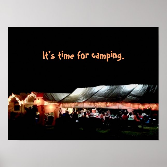 Affiche de camping (Devant)