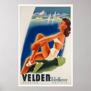 Affiche de Carinthie Autriche Voyage Art Impressio