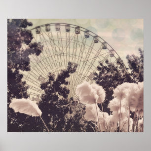 Affiche de carnaval de roue de Ferris