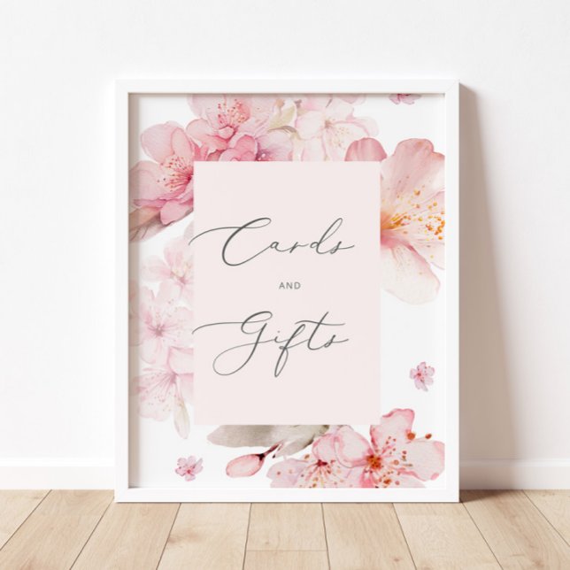 Affiche de cartes et cadeaux élégants de fleurs de (Créateur téléchargé)