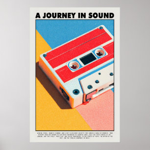 Affiche de cassette audio – Impression d'art mural