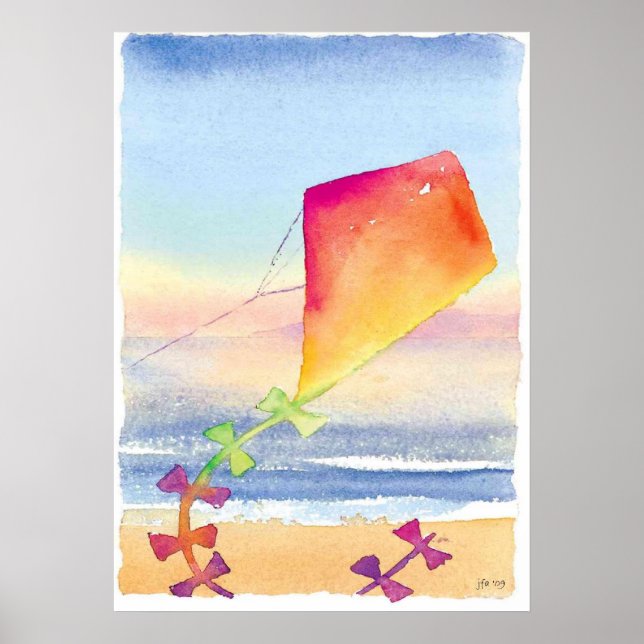affiche de cerf-volant (Devant)
