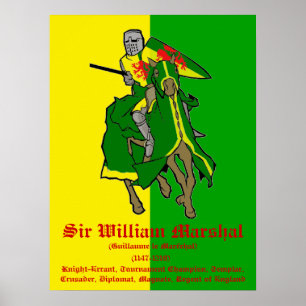 Affiche de champion de tournoi de maréchal de
