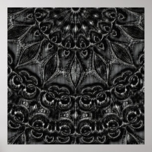 Affiche de Charcoal Mandala