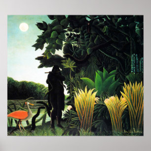 Affiche de charmeur de serpent de Henri Rousseau