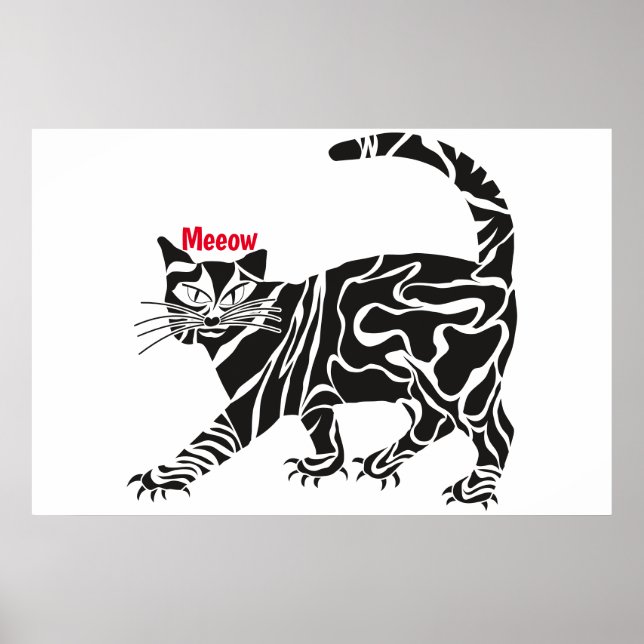 Affiche de chat (Devant)