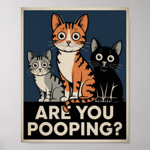 Affiche de chat drôle Êtes-vous en train de fair