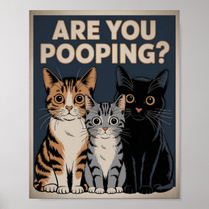 Affiche de chat drôle Êtes-vous en train de fair