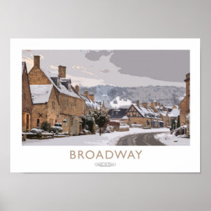 Affiche de chemin de fer de Broadway