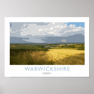 Affiche de chemin de fer du Warwickshire