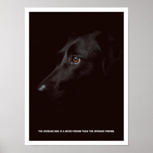 Affiche de chien noir