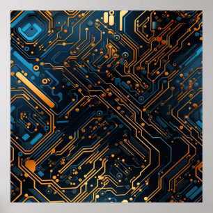 Affiche de circuit électronique