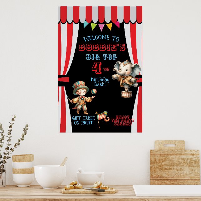 Affiche de cirque Big Top (Cuisine)