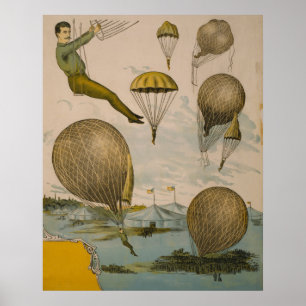 Affiche De Cirque D'Un Ballon Aérien