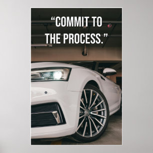 Affiche de citation « Commit to the Process »
