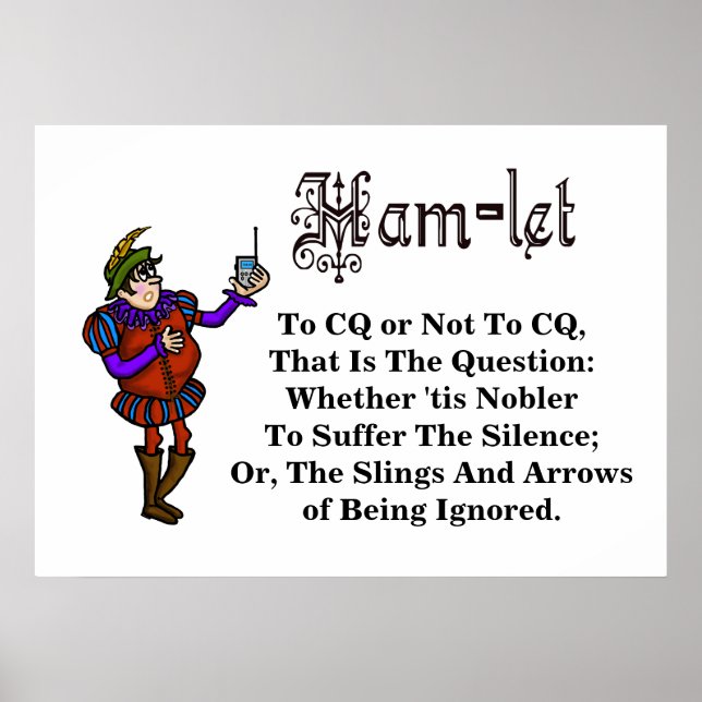 Affiche de citation de Ham Radio Hamlet (Devant)