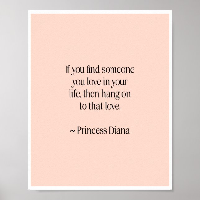 Affiche de citation de Princess Diana (Devant)