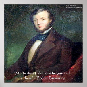 Affiche de citation de Robert Browning sur la mate