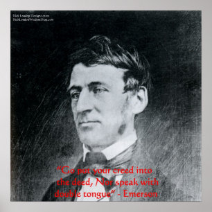 Affiche de citation de sagesse d'Emerson "La foi d