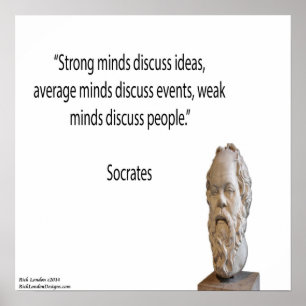 Affiche de citation de Socrate & Esprits Forts