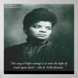Affiche de citation d'Ida B Wells exposant la véri