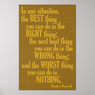 Affiche de citation motivationnelle "Faire quelque