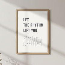 Affiche de citation musicale. Décoration motivatio