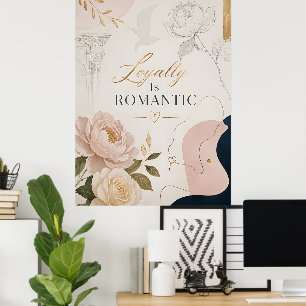 Affiche de citation romantique de luxe « La loyaut