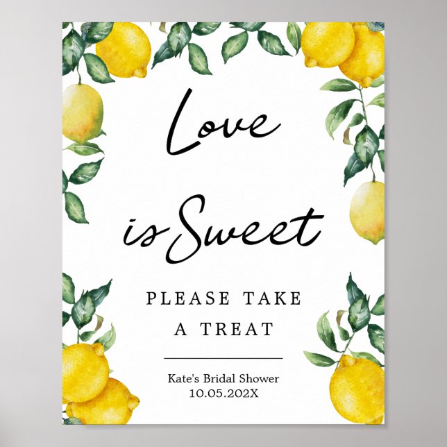 Affiche de citron doux d'amour (Devant)