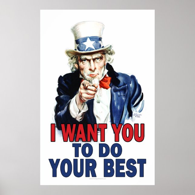 Affiche de classe : FAITES DE VOTRE MIEUX (Devant)