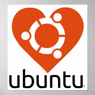 Affiche de "coeur" d'Ubuntu