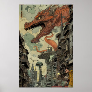 Affiche de collage de la bande dessinée