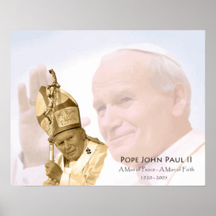 Affiche de collage de Pape Jean Paul II