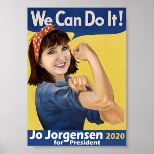 Affiche de collecte de fonds 'Jo-sie the Riveter'