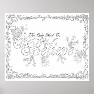 Affiche de coloriage pour adultes "Vous avez besoi