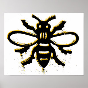 Affiche de conception d'abeille