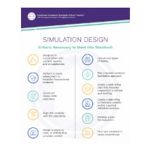 Affiche de conception de simulation