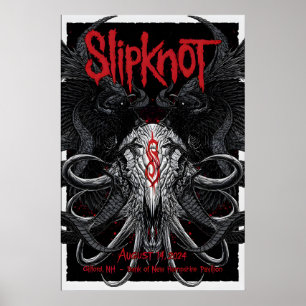 Affiche de concert de reproduction Slipknot mate A