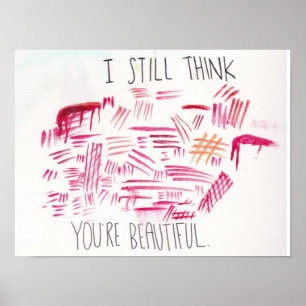 Affiche de conscience et d'acceptation de mal