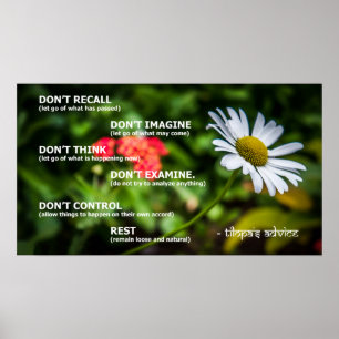 Affiche de conseil de Tilopa