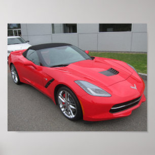 Affiche de convertible de C7 Corvette