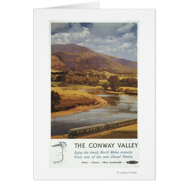Affiche de Conway Valley Scene British Railways (Devant)