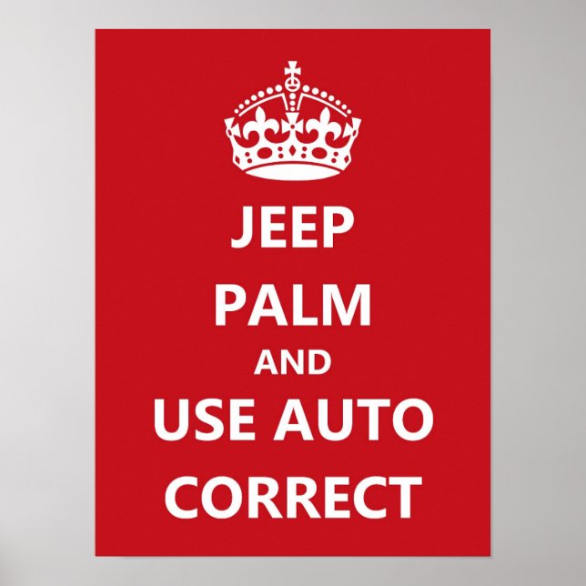 Affiche de correction automatique (Devant)