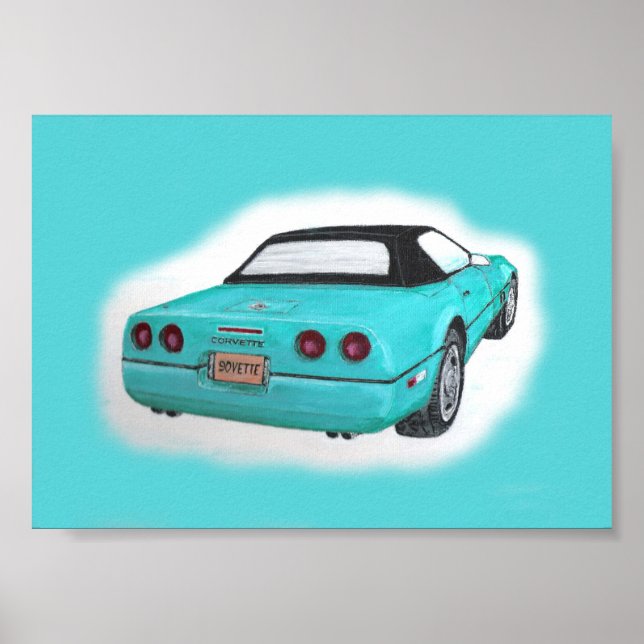 Affiche de Corvette 1990 (Devant)