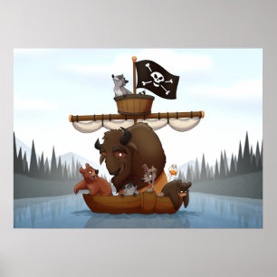 Affiche de coup de pub de chutes du Niagara