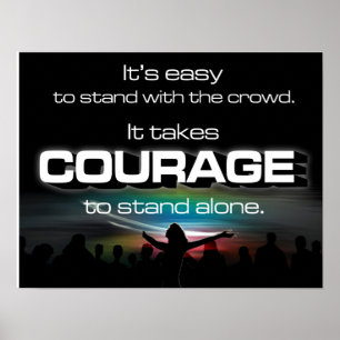 Affiche de courage