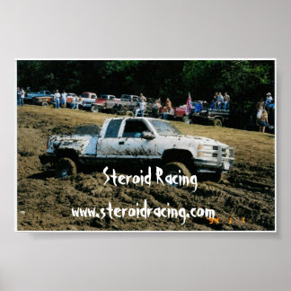 Affiche de course stéroïde