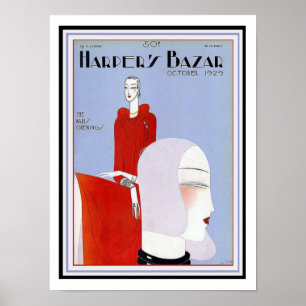Affiche de couverture du Harper's Bazar Art Déco 1